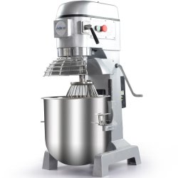 Professionell Planetmixer Silver 30 liter Fast huvud 3 hastigheter | Adexa B30