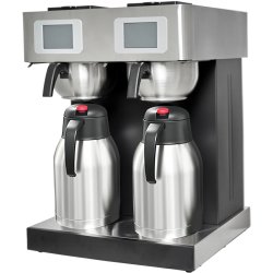 Professionell Kaffebryggare Dubbel Manuell påfyllning 2 termosar Digital Rostfritt stål | Adexa CBD02A2