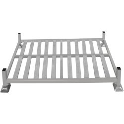 Byggbart Mobilt Pallställ Galvaniserat stål 2xEU-pall 1810x1050x290mm 2000kg | Adexa EUP1218