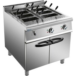 Professionell Pastakokare El 18kW 2x18 liter 6 korgar Golvmodell | Adexa HEN915A