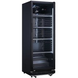 Drickakyl 326 liter Glasdörr Statisk kyla Svart | Adexa LG360XPBLACK