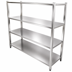 Hyllställning Rostfritt stål 1500x500x1500mm 4 hyllplan | Adexa SSB15050