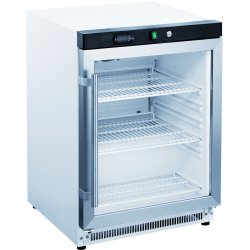 Professionellt Kylskåp 130 liter Vit Glasdörr | Adexa WR200G