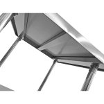 Arbetsbänk med Hjul & Justerbara fötter Rostfritt stål Underhylla 600x700x850/930mm | Adexa WT7060CWO