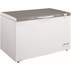 Frysbox  397 liter Lyftbart rostfritt lock & Belysning & Hjul & Lås | Adexa BD400SS